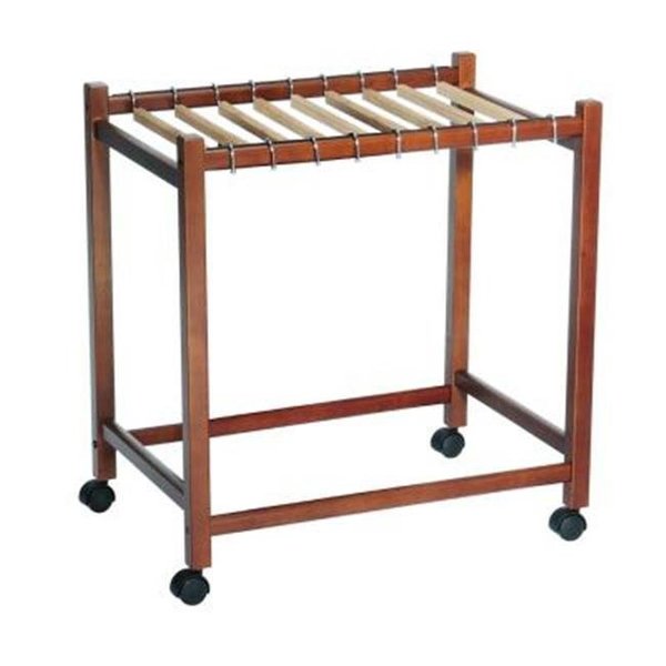 Woodlore Woodlore 82063 Compact Rolling Pant Trolley with Cedar Hangers 82063